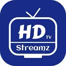 واجهة تطبيق HD Streamz تعرض قائمة البث