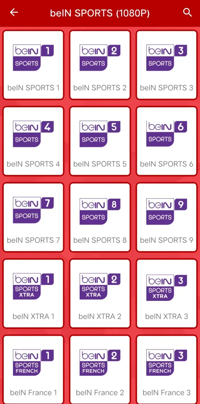 قنوات beIN Sports في ياسين تيفي مع جدول المباريات